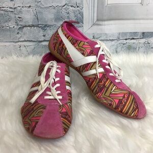 Gola Pink Multi-Color Patterned Sneakers